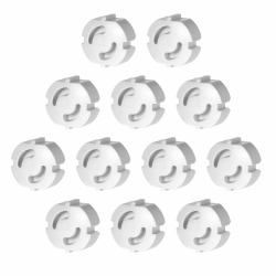 Offgridtec 12 Stk. Kindersicherung für Steckdosensicherung steckbar Steckdosenkappen Weiß Angebot bei HelloDeals