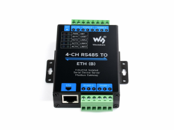 Waveshare 4-Ch RS485 to RJ45 Ethernet Serial Server, 4 Channels RS485 Independent Operation, Bi-Directional Transparent Transmission, Modbus Gateway, Common Network Port Angebot bei HelloDeals