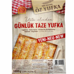Öz Yufka Täglich frischer Teig - Frisches Gebäck, Teigblätter Filoteig 1000 Gramm (6 Stück in jeder Packung) Angebot bei HelloDeals