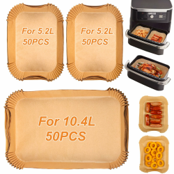 BYKITCHEN 150pcs Airfryer Backpapier für Ninja Flex Drawer Dual Zone AF500EU 10,4L Heißluftfritteuse,Zubehör für Ninja Foodi AF500EU Airfryer & Cosori Dual Blaze Twinfry Heißluftfritteuse 10L Angebot bei HelloDeals