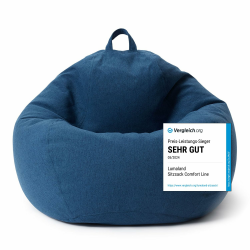 Lumaland Sitzsack Comfort Line | Indoor Beanbag 80x90x50cm mit mehr als 1,5 Mio. anpassbaren EPS-Perlen | Weiches & Komfortables Bodenkissen | Sessel für Kinder & Erwachsene | 185 L [Dunkelblau] Angebot bei HelloDeals