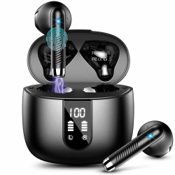 Bluetooth Kopfhörer, In Ear Kopfhörer Kabellos Bluetooth 5.4 Kabellose Kopfhörer mit 4 Mic, Neue ENC Noise Cancelling Wireless Earbuds 48H Tiefer Bass, IP7 Wasserdicht Ohrhörer LED-Anzeige USB-C Angebot bei HelloDeals