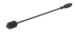 WENKO Silikon Flaschenbürste Mod. Sia, lange Reinigungsbürste mit kleinem Bürstenkopf aus Silikon, zum Spülen von Flaschen, Karaffen und Thermoskannen mit schmaler Öffnung, Ø 3,5 x 38 cm, Grau Angebot bei HelloDeals