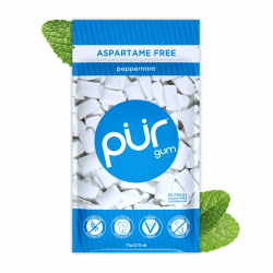 Pur Gum | Zuckerfreier Kaugummi | 100% Xylit | Vegan, Aspartamfrei, Glutenfrei & Diabetikerfreundlich | Natürlicher Kaugummi Mit Peppermint-Geschmack, 55 Stück (1er Pack) Angebot bei HelloDeals