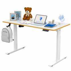 FLEXISPOT Kinderschreibtisch, Elektrischer Höhenverstellbarer Schreibtisch 120 x 60 cm, für Kinder ab 6 Jahren, Ergonomischer Tischplatte, 80 kg Belastbarkeit, verstellbar von 55-81cm (weiß) Angebot bei HelloDeals