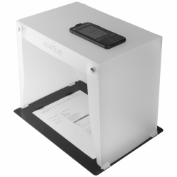 SCANLIO Pro Scanbox, Faltbare Handy Scanner Halterung, Smartphone Scanhilfe Dokumentenscanner und mobiler Scanstand Angebot bei HelloDeals