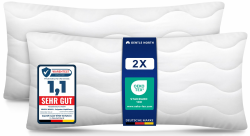 Gentle North Hochwertige Kopfkissen (40x80 cm groß) in Hotelqualität - 2er Set Flauschige, gut gefüllte Schlafkissen für Allergiker geeignet (Ökotex 100 Zertifiziert) - 60° Waschbar Angebot bei HelloDeals