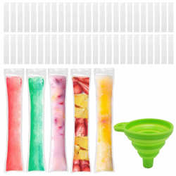 Eis am Stiel Tasche,50pcs Pop Taschen,Pop Mold Taschen Popsicle Pouche,Popsicle Taschen,Popsicle Pouches,Einweg Eisformbeutel,Popsicle Mould Bags,Pop Mold Taschen,Eis Pop Form Angebot bei HelloDeals