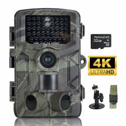 FunKind Wildkamera 4K 50MP, Wildtierkamera mit Nachtsicht Bewegungsmelder Weitwinkel 120°, 850nm IR LEDs Nachtsichtkamera, Nachtsicht bis zu 25 m, Jagdkamera mit 32 GB SD, Wasserdicht IP65 Angebot bei HelloDeals