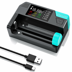 Dlyfull Batterietester für alle Batterien,Magnetischer Universal LCD BatteryCheck für AAA AA C D 9V&Knopfzellen,Einfacher Wiederaufladbarer Battery Tester für 1,2V 1,5V 3V und 3,7V,Mit USB-C Kabel Angebot bei HelloDeals