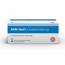 PARI Kochsalzlösung zum Inhalieren für Kinder und Erwachsene – 60 Ampullen á 2,5ml NaCl 0,9 Inhalationslösung - Steril und ohne Konservierungsstoffe Angebot bei HelloDeals