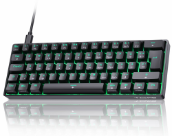 TMKB T61SE Gaming Mechanische Tastatur mit Deutsches QWERTZ Layout,Rote Schalter,Schwarz Angebot bei HelloDeals
