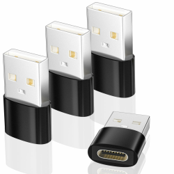 USB C Adapter, Adapter USB C auf USB 4 Stück, USB C Buchse auf USB Stecker Adapter, USB Type C Adapter Kompatibel mit iPhone 12 13 14 15 16 Pro Max, SE, iPad Mini 6 Air 4 5, Samsung Galaxy S25 S23 S22 Angebot bei HelloDeals