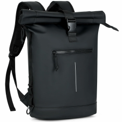 Lekeinchi Rolltop Rucksack Wasserdicht für Damen & Herren, Großer Laptop Rucksack mit Computerfach für 17 Zoll Laptop, Elegant Reiserucksack Daypack für Reisen, Radfahren, Uni Schule- Schwarz L 1.schwarz Angebot bei HelloDeals
