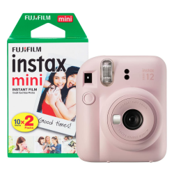 Fujifilm Instax Mini 12 Sofortbildkamera mit 20 Aufnahmen, Blossom Pink Angebot bei HelloDeals