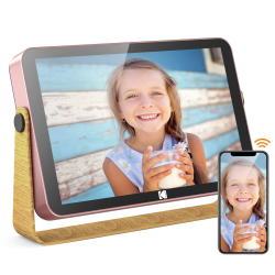 Kodak Digitaler Bilderrahmen 10 Zoll WLAN Digitale Bilderrahmen mit Akku, 1280x800 IPS HD Touch Screen,16GB Speicher, Smart Elektronischer Fotorahmen Teilen Sie Foto Video mit Familie und Freunden Angebot bei HelloDeals