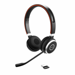 Jabra Evolve 65 SE Schnurloses Stereo-Headset - Bluetooth-Headset mit Mikrofon mit Geräuschunterdrückung, langlebigem Akku und dualer Konnektivität - Für MS Teams Zertifiziert - Schwarz, 6599-833-309 Angebot bei HelloDeals
