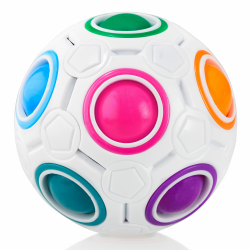 CUBIDI® Original Regenbogenball.Geschicklichkeitsspiel für Kinder und Erwachsene.Spannendes 3D Puzzle-Ball Knobelspiel für Mädchen und Jungen ab 6 Jahren.fördert räumliches Denken Angebot bei HelloDeals