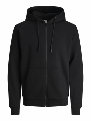 JACK & JONES Male Kapuzenjacke Einfarbig Kapuzenjacke XL Schwarz Angebot bei HelloDeals