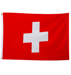 150x90cm Schweiz Flagge, Schweizer Fahne mit 2 Metallösen für den Innen- und Außenbereich, Schweiz Nationalflagge in leuchtenden Farben, dekoriert bei Sportveranstaltungen, Partys, Paraden Angebot bei HelloDeals