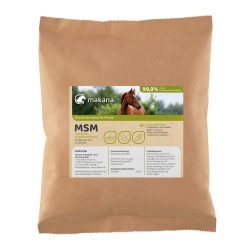 Makana MSM (Methylsulfonylmethan) Pulver für Pferde, 99,9% rein und ohne Zusätze, 1000 g Beutel Angebot bei HelloDeals