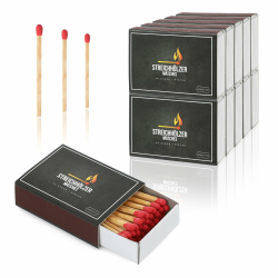 Nordstern Streichhölzer 10er Pack á 40 Stück - Zündhölzer zum anzünden von Kerzen, Kamin und Grabkerzen - Sicherheitszündhölzer mit Streichholzschachtel Angebot bei HelloDeals