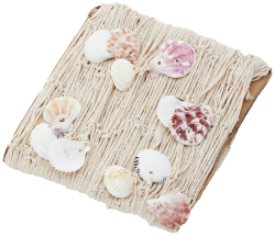 Out of the blue Deko-Objekt/Fischernetz mit aufgehängten Muscheln/Maße: 100 x 200 cm Angebot bei HelloDeals