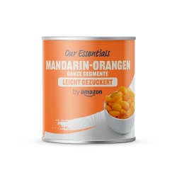 by Amazon Mandarin-Orangen, ganze Segmente, leicht gezuckert, 312g (1er-Pack) Angebot bei HelloDeals