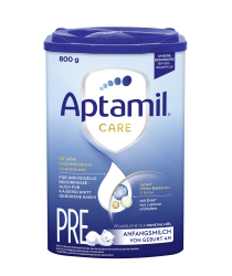 Aptamil Care PRE – Anfangsmilch von Geburt an, Mit DHA, Nur Laktose, Ohne Palmöl, Babynahrung, Milchpulver, 1x 800 g Angebot bei HelloDeals