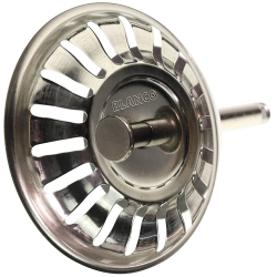 Blanco 119146 Siebkörbchen 7,9 cm | 3,5" | mit Zapfen für Exzenter-Bedienung | 18 Ablauf-Schlitze | Original-Ersatzteil | Edelstahl Angebot bei HelloDeals