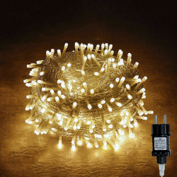 Gresonic 100/200/300/400er Led Lichterkette Strombetrieben mit Stecker Außen und Innen für Hochzeit Weihnachten Party Warmweiß (Warmweiss, 100LED) Angebot bei HelloDeals