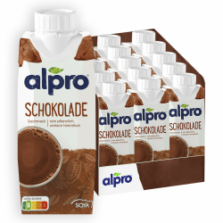 Alpro Sojadrink mit Schokoladengeschmack – Pflanzlicher Drink – Vegan, laktosefrei und glutenfrei – UHT – 15 x 250 ml – 15er Pack Angebot bei HelloDeals