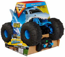 Monster Jam Megalodon Storm, RC Truck, Amphibienfahrzeug in Hai-Optik für Land und Wasser, Maßstab 1:15 - kinderleichte Bedienung, ab 4 Jahren Angebot bei HelloDeals