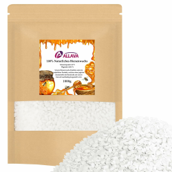 ALLAVA Kerzenwachs 1000g, Bienenwachs Paraffinwachs für Kerzen, Kerzenwachs zum Gießen, Kerzenwachs zum Gießen für Kosmetik, Zum Gießen und Herstellen von Kerzen Angebot bei HelloDeals