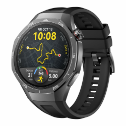 HUAWEI Watch GT 5 Pro 46 mm Smartwatch, Kunstvolles Design,Sportfunktionen auf Profi-Niveau,Health-Tracking, EKG-Monitoring, bis zu 14 Tage Akkulaufzeit, GPS, Bluetooth-Anrufe, iOS & Android, Schwarz Angebot bei HelloDeals
