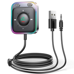 JOYROOM 2025 Aux Bluetooth Adapter Auto mit Freisprecheinrichtung,【Hi-Fi Stereo Audio】 USB Bluetooth 5.4 Adapter【Plug & Play】 KFZ Bluetooth Empfänger Klinke Aux für Auto Lautsprecher, Verstärker Angebot bei HelloDeals