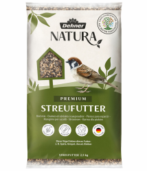 Dehner Natura Premium Wildvogelfutter, Streufutter, Ganzjahresfutter proteinreich / energiereich, hochwertiges Vogelfutter für Wildvögel, 2.5 kg Angebot bei HelloDeals