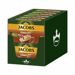 Jacobs Kaffeespezialitäten 3 in 1, 120 Sticks mit Instant Kaffee, 12 x 10 Getränke Angebot bei HelloDeals
