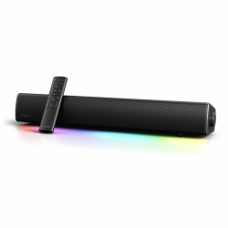 CREATIVE Sound Blaster GS5 RGB Gaming Soundbar mit SuperWide-Technologie, Stromversorgung über Adapter, bis zu 60 W Spitzenleistung, Bluetooth 5.4, Optical-in, Kopfhörerausgang, für PC und TV Angebot bei HelloDeals