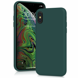 YATWIN für iPhone X Hülle, iPhone XS Hülle, Premium Silikon Handyhülle mit Seidig-Weicher Berühren Ultra Dünne Stoßfeste Kratzfeste Schutzhülle, Grün Angebot bei HelloDeals