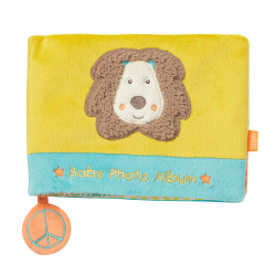 Fehn Fotoalbum Löwe – Erinnerungsbuch Fotobuch zum Selbstgestalten und Fühlen aus Stoff – Babyalbum Spielzeug zur Geburt für Babys und Kinder ab 0+ Monaten zum Gesichter merken und Namen lernen Angebot bei HelloDeals
