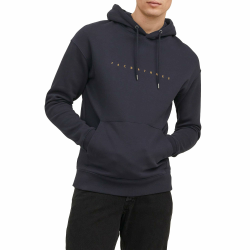 JACK & JONES Male Kapuzenpullover Logo Kapuzenpullover L -Dark Navy Angebot bei HelloDeals