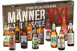 Kalea | XXL Männerhandtasche | 12 x 0,33l Bierspezialitäten aus Privatbrauereien | Biergeschenke für Männer und Frauen Angebot bei HelloDeals