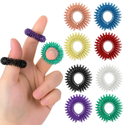 Abeillo Akupressur Ring Set, Massageringe für Finger Akupressurring, Massage Ring für Stress Reduzierstück und Förderung der Durchblutung, Fingermassage oder Zehenmassage 8 Stück. Angebot bei HelloDeals