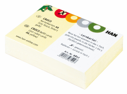 HAN Karteikarten CROCO 9812 In Gelb Karteikarten A8 Quer & Farbig Bedruckt Stabiler Karteikarton Mit Vier Bunten Kreisen Zum Ankreuzen 10 X 100 Karten Angebot bei HelloDeals