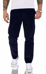 Rock Creek Herren Cord Hose Regular Fit Chino Hose RC-2156 34W / 32L Navy Angebot bei HelloDeals