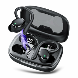 Bluetooth Kopfhörer Sport, Kopfhörer Kabellos Bluetooth 5.3 mit ENC Mic, 72 Std Bluetooth Kopfhörer In Ear, Tiefer Bass Earbuds IP7 Wasserdicht Ohrhörer LED-Anzeige USB-C Touch Control mit Ohrhaken Angebot bei HelloDeals