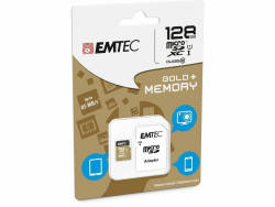 Emtec ECMSDM128GXC10 EliteGold 128GB microSDXC Speicherkarte - Highspeed Angebot bei HelloDeals