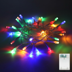 LED Lichterkette Batterie-30 LED Bunt Lichterketten mit 6H Timer, Lichterketten für Innen, Weihnachten, Schlafzimmer, Party, Hochzeit Angebot bei HelloDeals