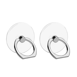 VOVIGGOL Handy Ring Halterung 2st, 360 Drehung Transparent Handy Ringhalter Handyringhalterung Finger Handy Griff handyring Handy Halter Finger Kompatibel für Handys Smartphones Tablets (Rund) Angebot bei HelloDeals